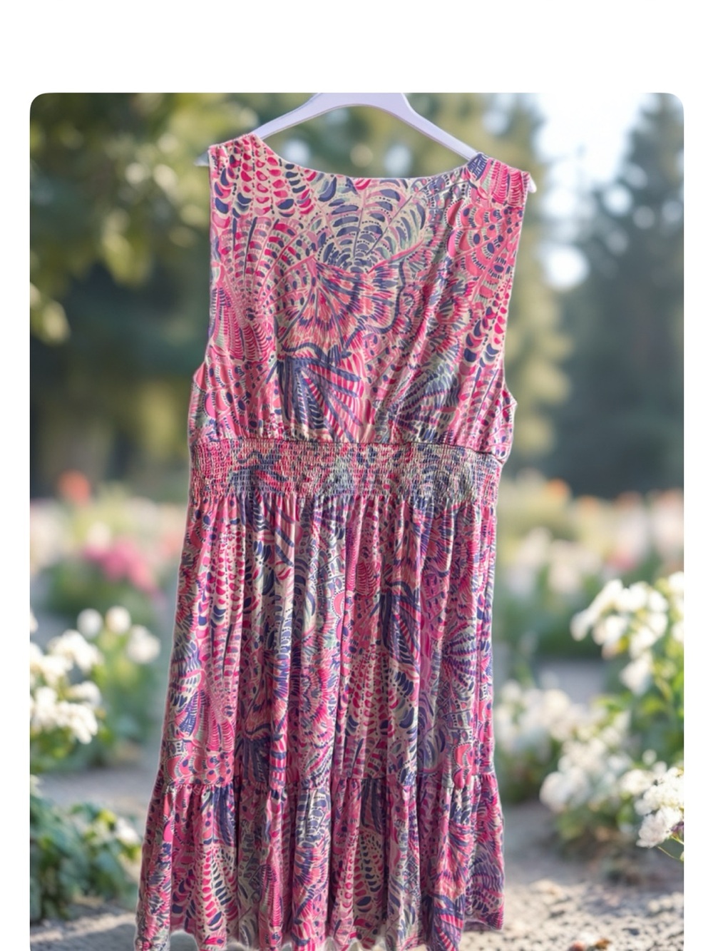 Lilly Pulitzer Pink Multicolor Sleeveless Midi Dress - Picture 2 of 3